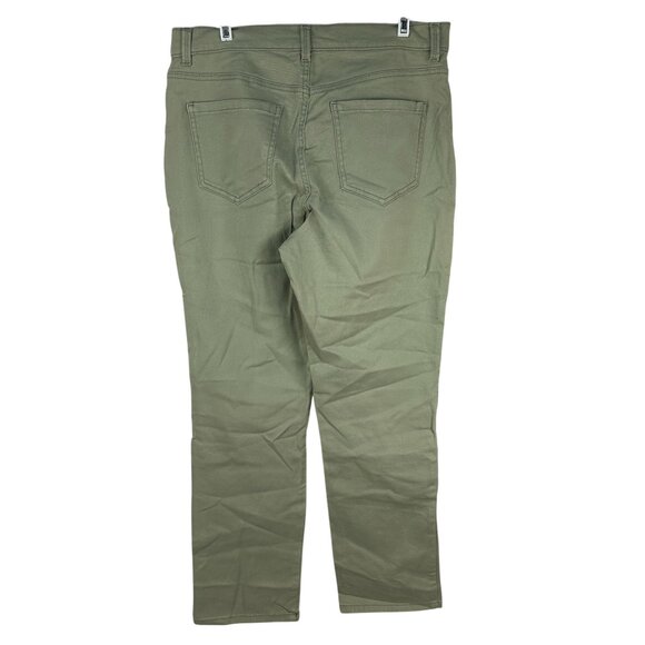 Gloria Vanderbilt Amanda Womens Petite Size 14P Green Classic Fit Pants - Picture 2 of 6